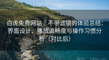 白虎免费网站｜不带滤镜的体验总结：界面设计、播放流畅度与操作习惯分析（对比后）