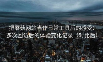 把蘑菇网站当作日常工具后的感受：多次回访后的体验变化记录（对比后）