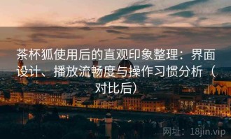茶杯狐使用后的直观印象整理：界面设计、播放流畅度与操作习惯分析（对比后）