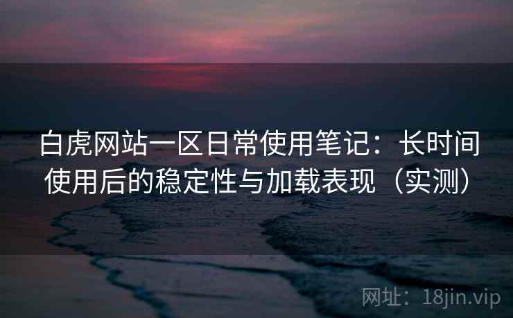 白虎网站一区日常使用笔记:长时间使用后的稳定性与加载表现(实测) 白虎网站一区日常使用笔记:长时间使用后的稳定性与加载表现(实测)