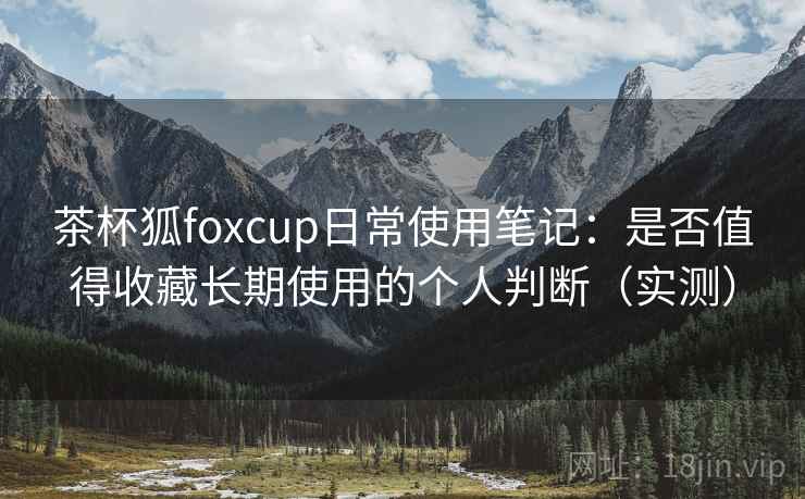 茶杯狐foxcup日常使用笔记：是否值得收藏长期使用的个人判断（实测）